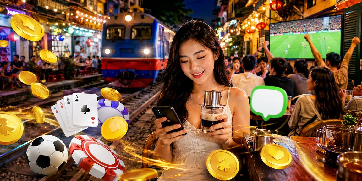 Người dùng tại Hà Nội cập nhật ứng dụng cờ bạc và thẻ bài trong quán cà phê